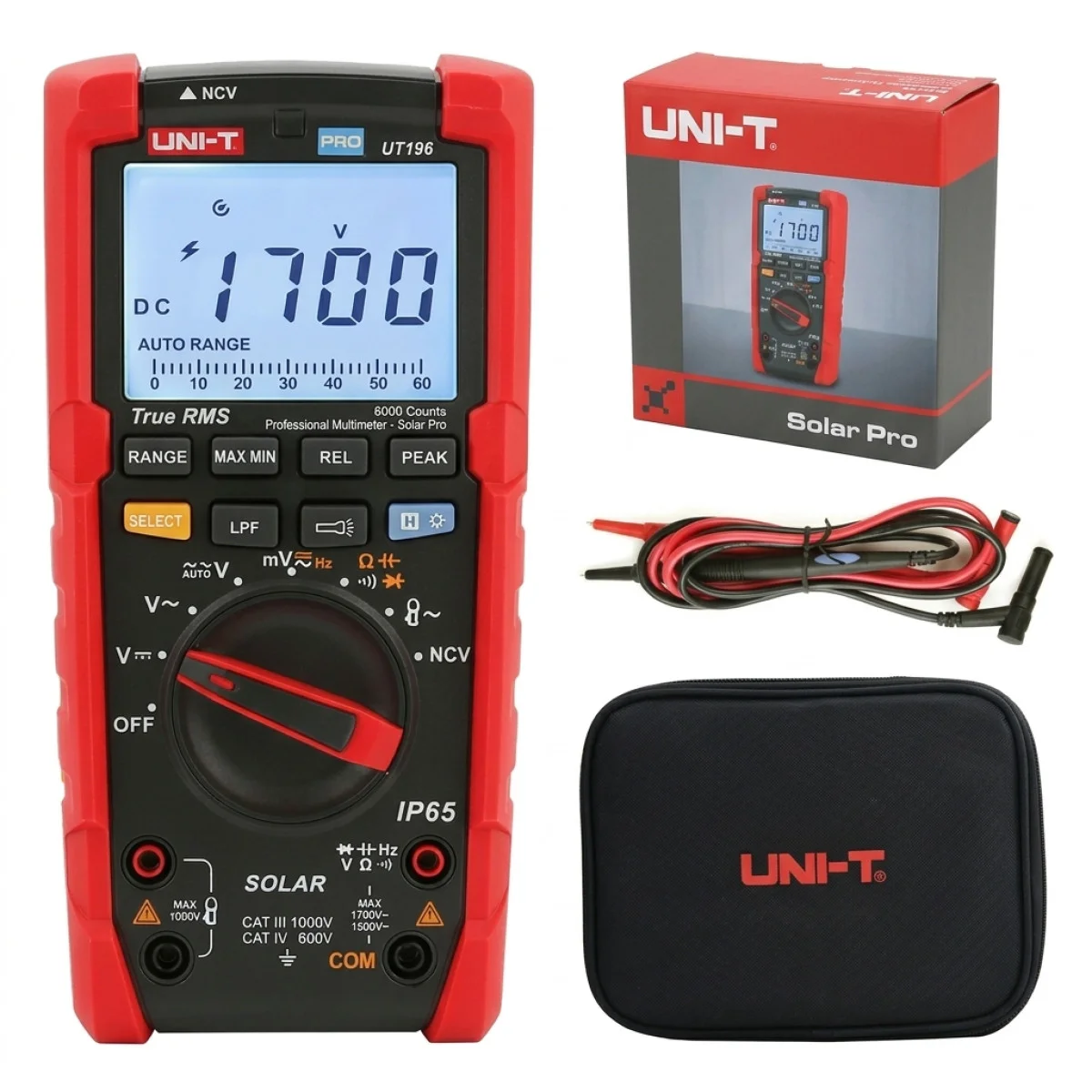 UNI-T UT196 1700V DC Solar True RMS Profesyonel Multimetre - Olimpiyat Otomasyon