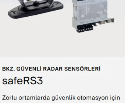 Güvenli Radar Sensörleri & 3D Emniyet Kameraları