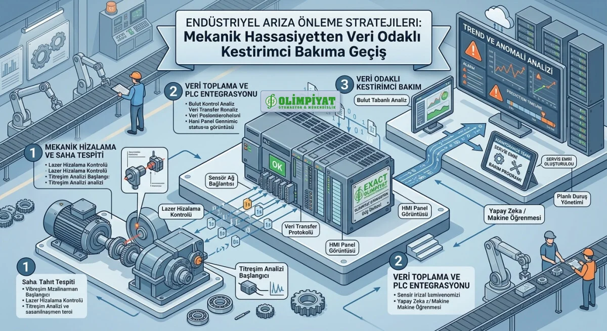 Endüstriyel Arıza Önleme Stratejileri: Mekanik Hassasiyetten Veri Odaklı Kestirimci Bakıma Geçiş